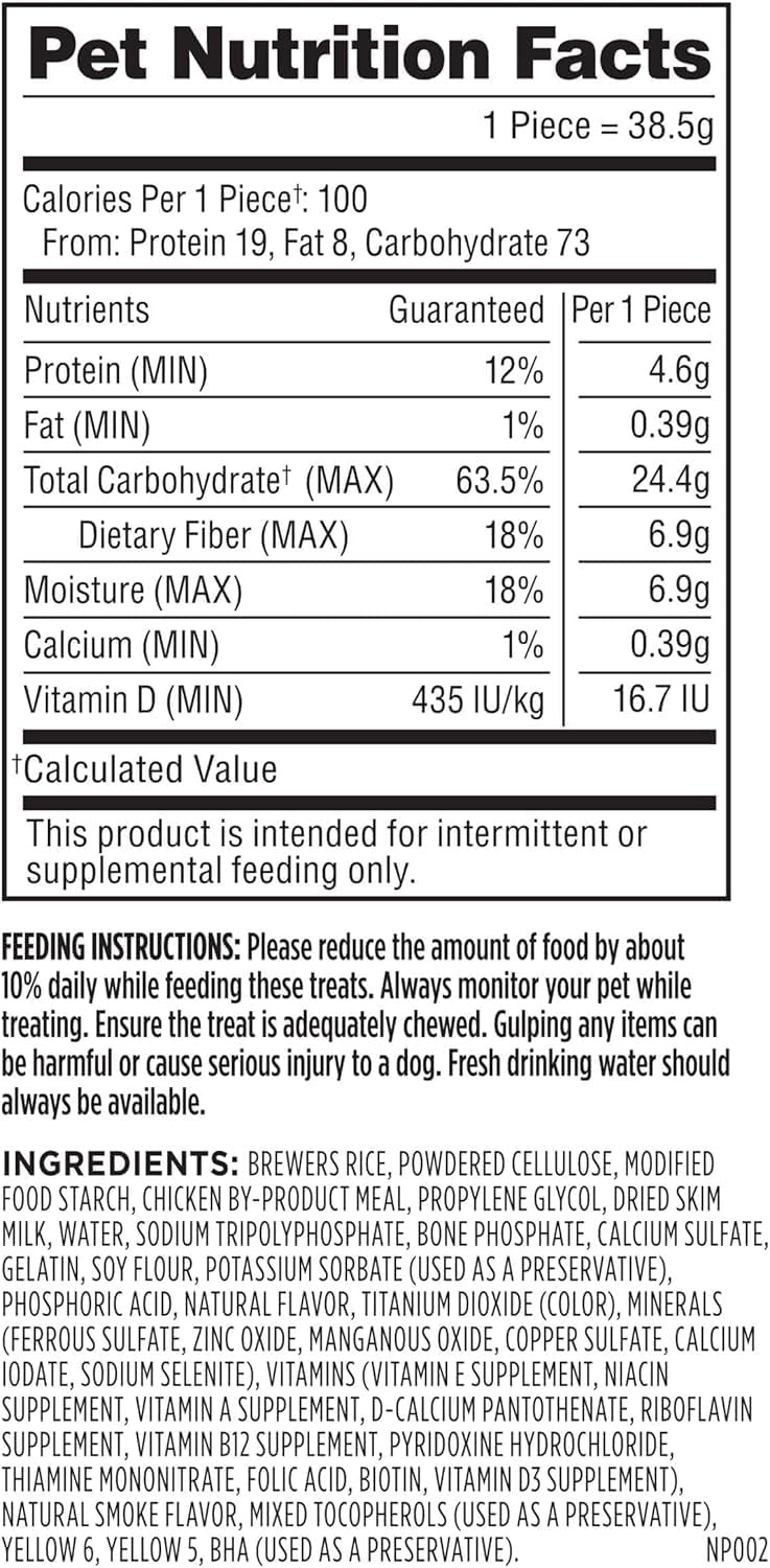 image:imageMilkBone Brushing Chews SmallMedium Original Flavor 35 Dental Treats 275oz bag Daily dental dog treats For dogs 2549 lbs Original chicken flavorChicken Large