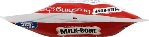 image:imageMilkBone Brushing Chews SmallMedium Original Flavor 35 Dental Treats 275oz bag Daily dental dog treats For dogs 2549 lbs Original chicken flavorChicken SmallMedium