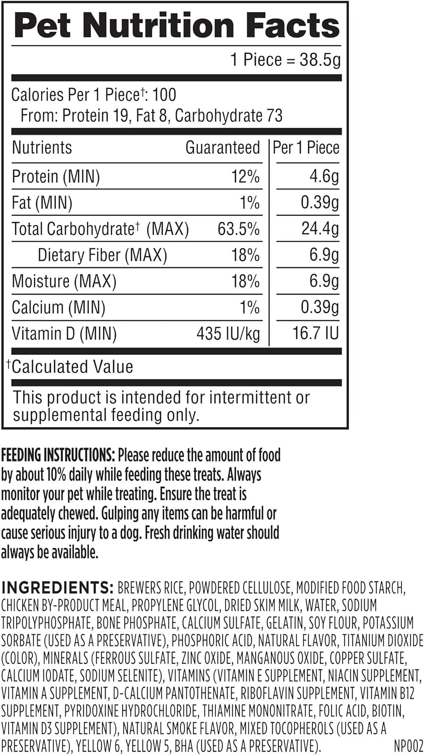 image:imageMilkBone Brushing Chews SmallMedium Original Flavor 35 Dental Treats 275oz bag Daily dental dog treats For dogs 2549 lbs Original chicken flavorChicken Large