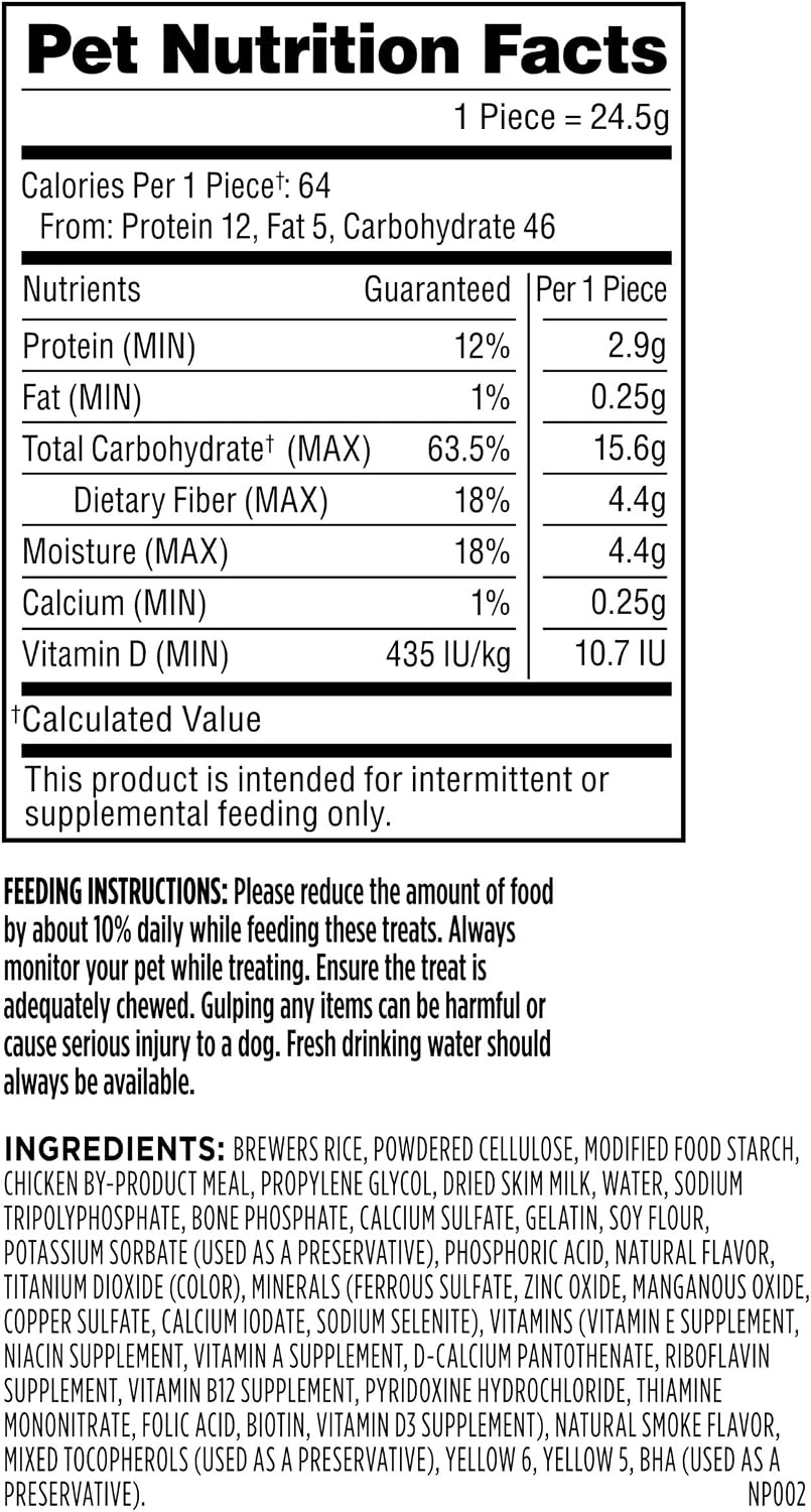 image:imageMilkBone Brushing Chews SmallMedium Original Flavor 35 Dental Treats 275oz bag Daily dental dog treats For dogs 2549 lbs Original chicken flavorChicken SmallMedium