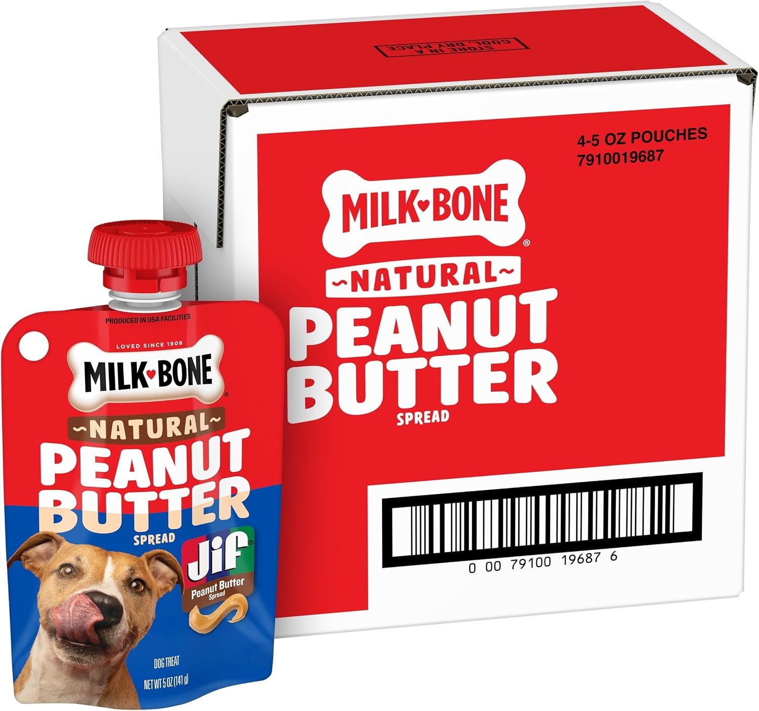 image:imageMilkBone Soft amp Chewy Peanut Buttery Bites 2 Bags 24oz bags soft dog treats with Jif peanut butterPeanut Butter Squeeze