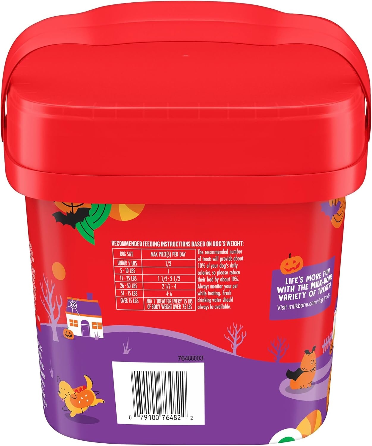 image:imageMilkBone Spooky Biscuits Halloween Dog Treats 24 Oz PailBeef