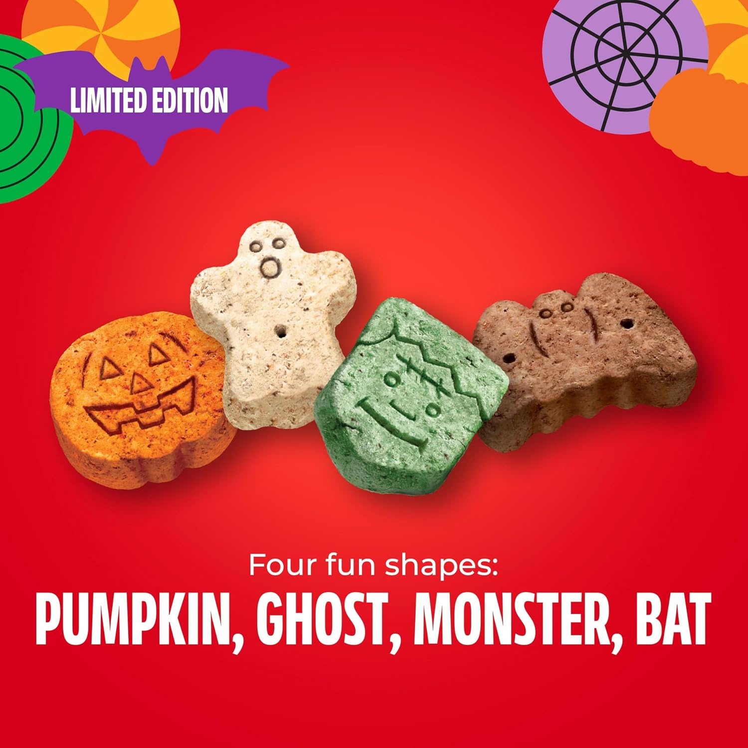 image:imageMilkBone Spooky Biscuits Halloween Dog Treats 24 Oz PailBeef