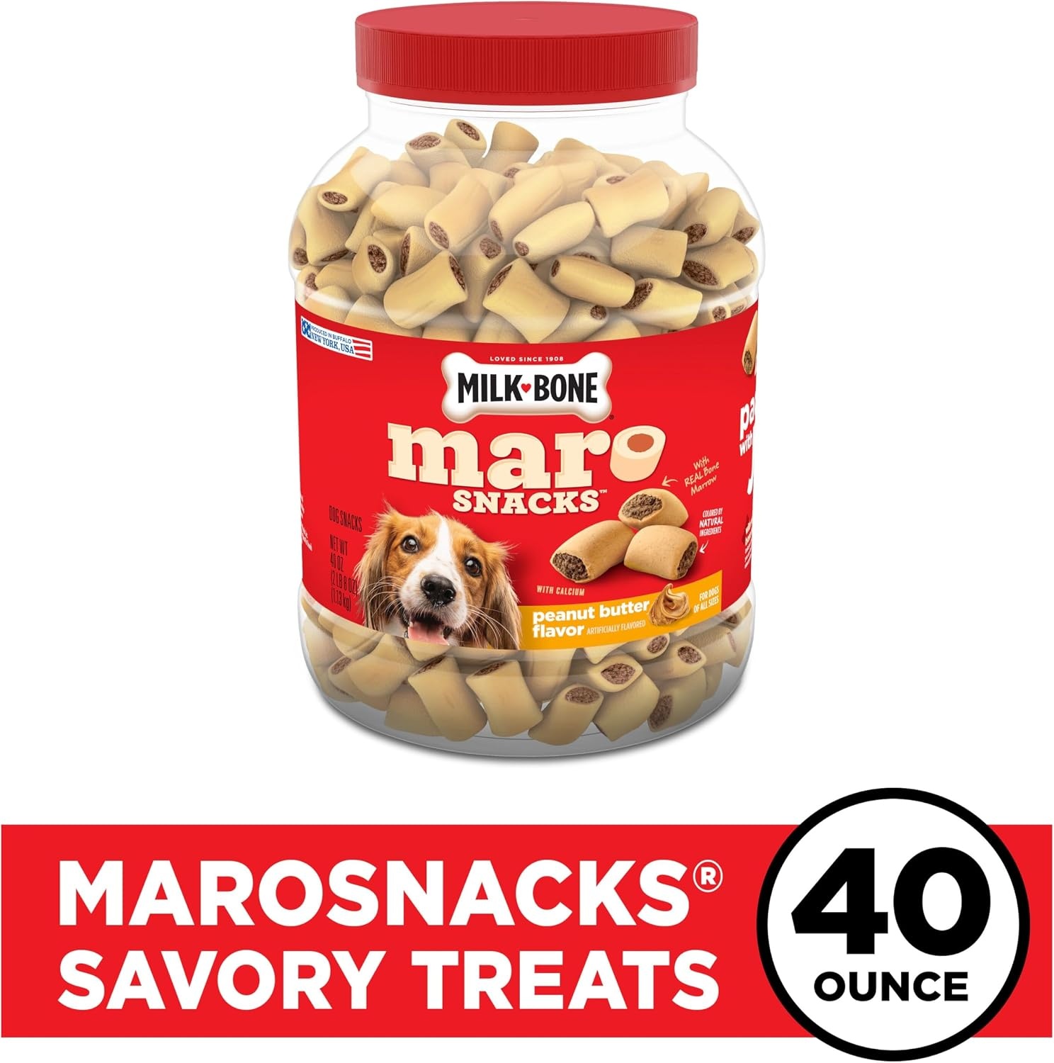 image:imageMilkBone Spooky Biscuits Halloween Dog Treats 24 Oz PailPeanut Butter