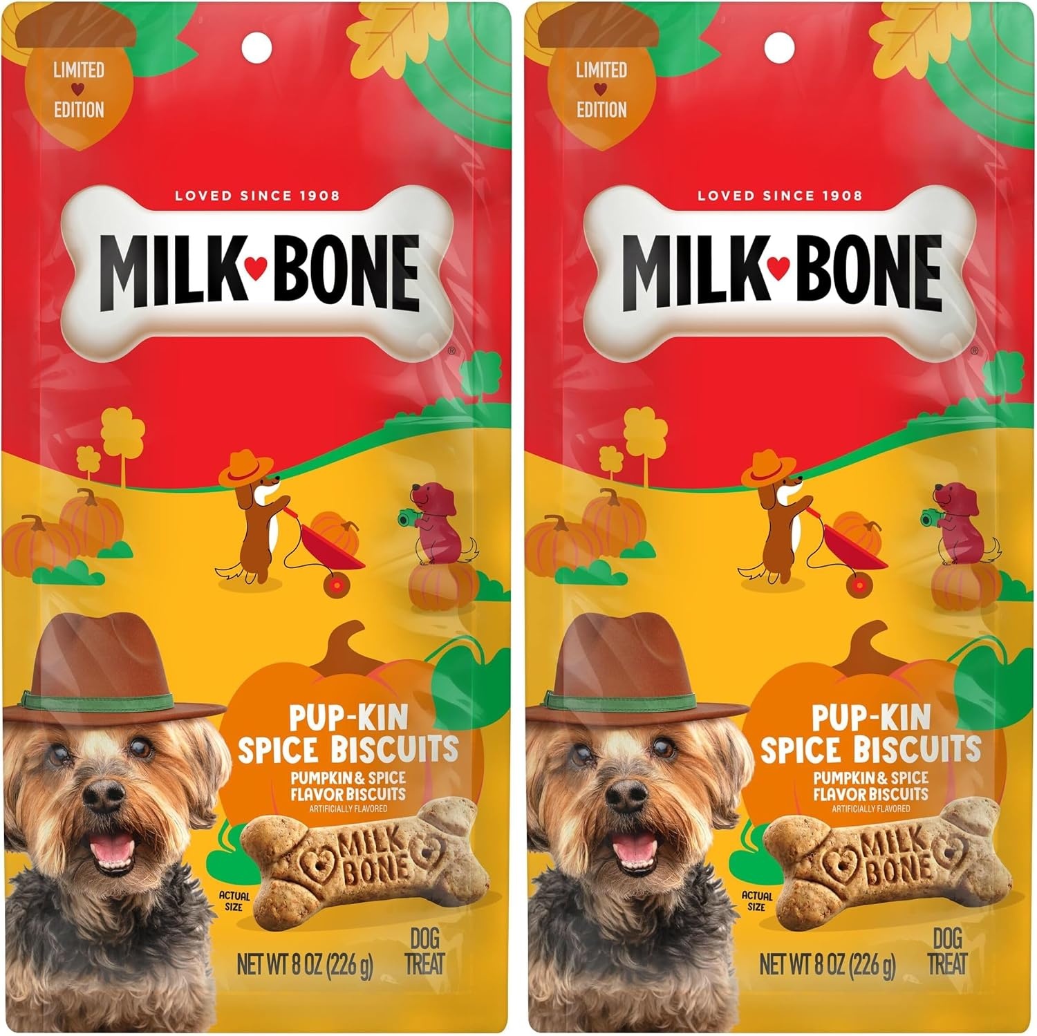 image:imageMilkBone Spooky Biscuits Halloween Dog Treats 24 Oz PailPupkin Spice