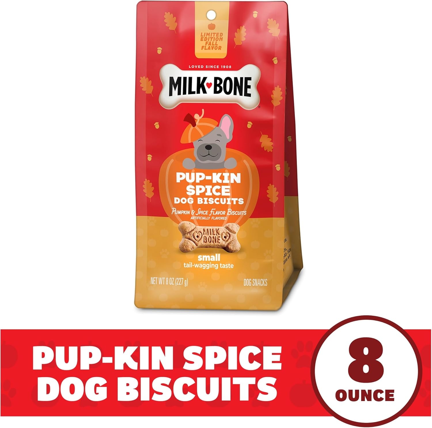 image:imageMilkBone Spooky Biscuits Halloween Dog Treats 24 Oz PailPupkin Spice