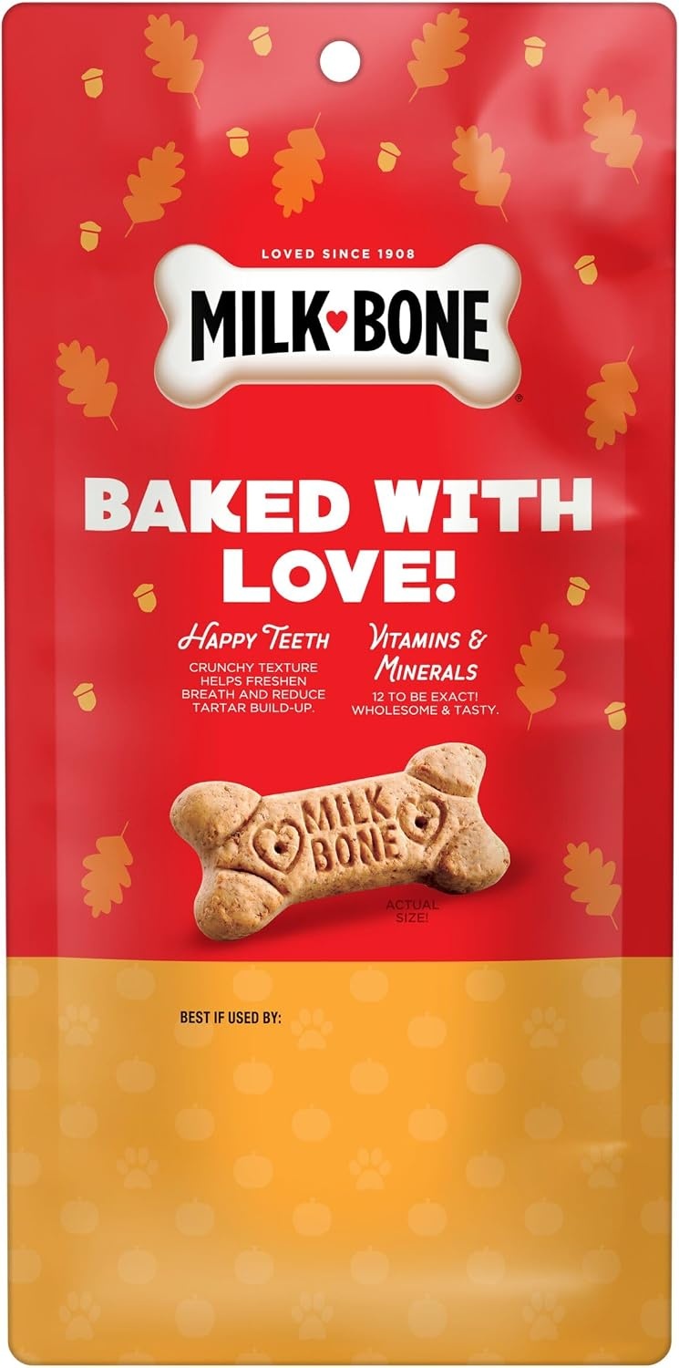 image:imageMilkBone Spooky Biscuits Halloween Dog Treats 24 Oz PailPupkin Spice