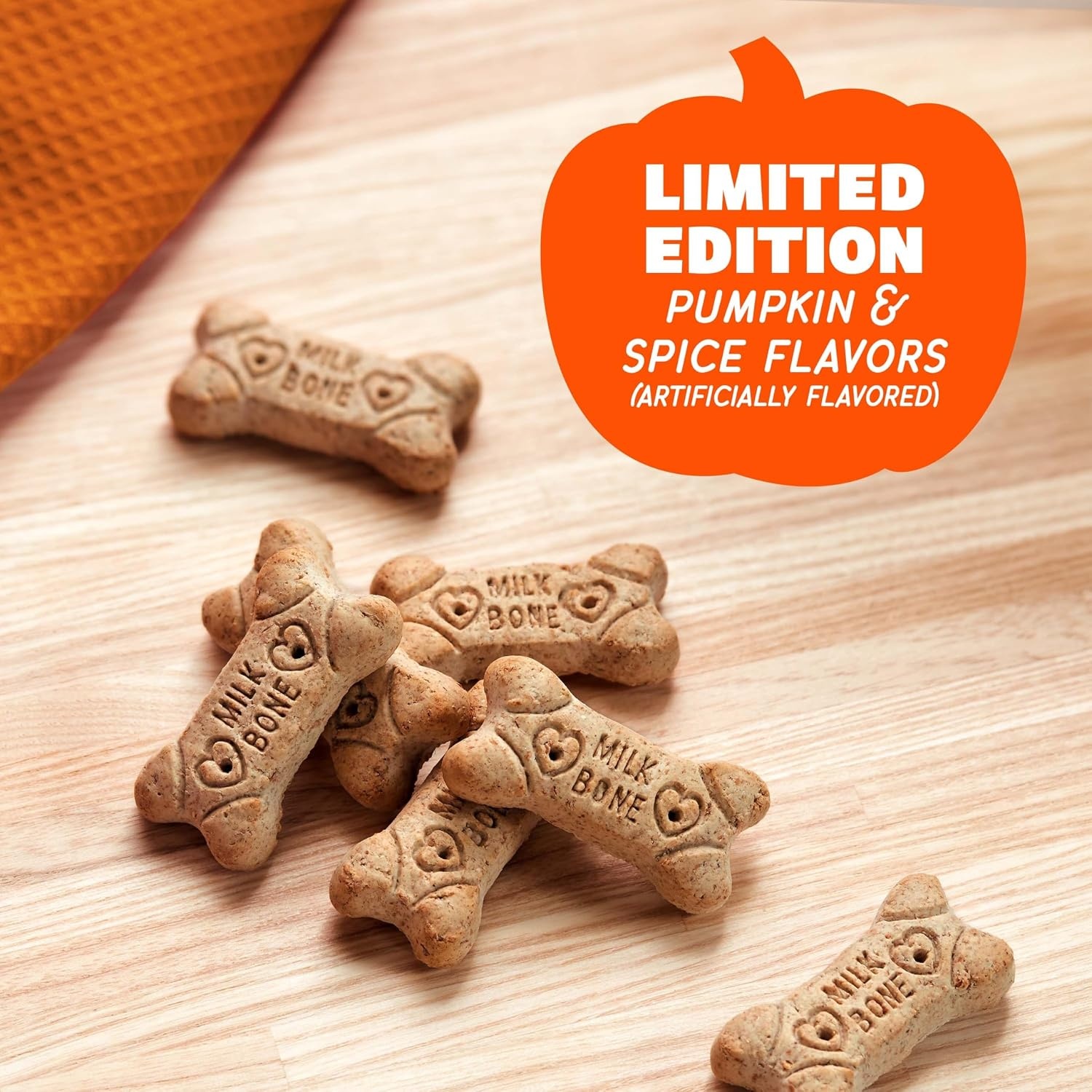 image:imageMilkBone Spooky Biscuits Halloween Dog Treats 24 Oz PailPupkin Spice