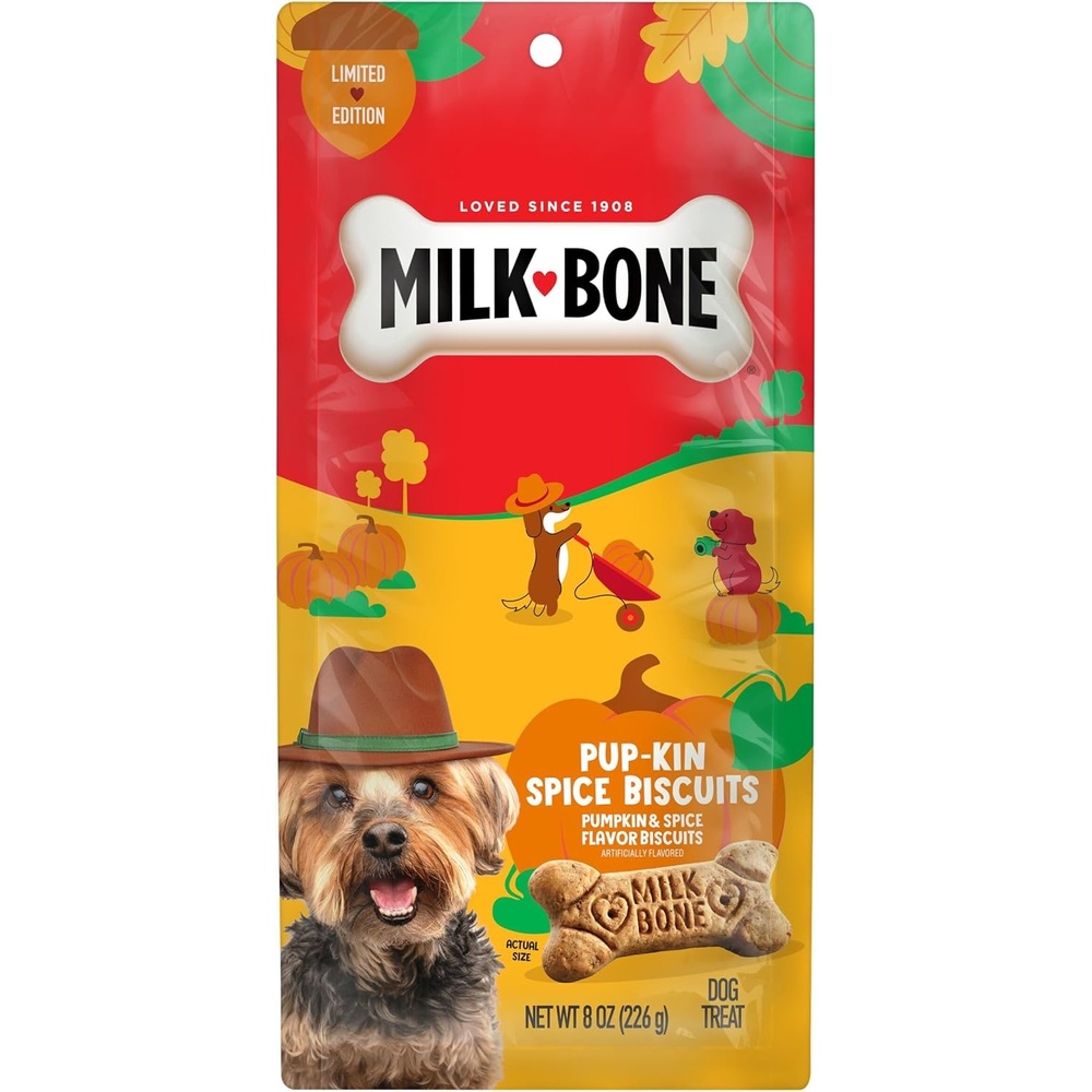 image:imageMilkBone Spooky Biscuits Halloween Dog Treats 24 Oz PailPupkin Spice