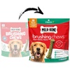 Milk-Bone Brushing Chews, Small/Medium, Fresh Flavor, 25 Dental Treats | 19.6-oz. bag, Daily dental dog treats, For dogs 25-49 lbs., Fresh mint flavor(Large)