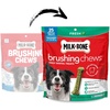 Milk-Bone Brushing Chews, Small/Medium, Fresh Flavor, 25 Dental Treats | 19.6-oz. bag, Daily dental dog treats, For dogs 25-49 lbs., Fresh mint flavor(Small/Medium)