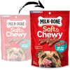 Milk-Bone Soft & Chewy Dog Treats with Real Beef & Filet Mignon, 10 Pouches | 5.6-oz. pouches, tender, tempting dog treats, easy to chew, for dogs of all ages and sizes(Bacon)