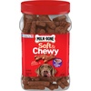 Milk-Bone Soft & Chewy Dog Treats with Real Beef & Filet Mignon, 10 Pouches | 5.6-oz. pouches, tender, tempting dog treats, easy to chew, for dogs of all ages and sizes(Bundle: Beef + Chicken)