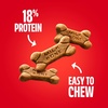 Milk-Bone Soft & Chewy Dog Treats with Real Beef & Filet Mignon, 10 Pouches | 5.6-oz. pouches, tender, tempting dog treats, easy to chew, for dogs of all ages and sizes(Chicken)