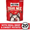 Milk-Bone Trail Mix, Crunchy & Chewy Dog Treats, 6 Bags | 9-oz. bags, made with real beef & sweet potato, bite sized dog treats in a mix of fun shapes and textures(1.25 Pound (Pack of 2))