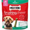 Milk-Bone Brushing Chews, Small/Medium, Fresh Flavor, 25 Dental Treats | 19.6-oz. bag, Daily dental dog treats, For dogs 25-49 lbs., Fresh mint flavor(Mini)