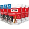 Milk-Bone Brushing Chews, Small/Medium, Original Flavor, 35 Dental Treats | 27.5-oz. bag, Daily dental dog treats, For dogs 25-49 lbs., Original chicken flavor(Chicken (Small/Medium))