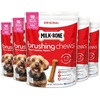 Milk-Bone Brushing Chews, Small/Medium, Original Flavor, 35 Dental Treats | 27.5-oz. bag, Daily dental dog treats, For dogs 25-49 lbs., Original chicken flavor(Chicken (Mini))
