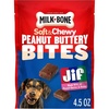 image:imageMilkBone Soft amp Chewy Peanut Buttery Bites 2 Bags  24oz bags soft dog treats with Jif peanut butterPeanut Butter  Bacon Bites