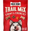 Milk-Bone Trail Mix, Crunchy & Chewy Dog Treats, 6 Bags | 9-oz. bags, made with real beef & sweet potato, bite sized dog treats in a mix of fun shapes and textures(1.25 Pound (Pack of 1))