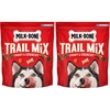 Milk-Bone Trail Mix, Crunchy & Chewy Dog Treats, 6 Bags | 9-oz. bags, made with real beef & sweet potato, bite sized dog treats in a mix of fun shapes and textures(1.25 Pound (Pack of 2))