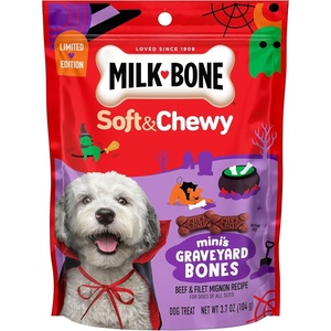 Milk-Bone Spooky Biscuits, Halloween Dog Treats, 24 Oz. Pail(Beef)