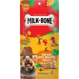 Milk-Bone Spooky Biscuits, Halloween Dog Treats, 24 Oz. Pail(Pup-kin Spice)